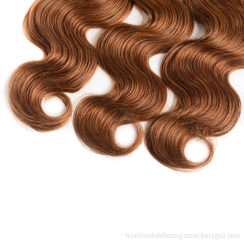 Huashuo Highest Discounts 100% Human Hair Tangle Free Body Wave Drop Ship T1B/30 Color Brazilian Hair In Namibia